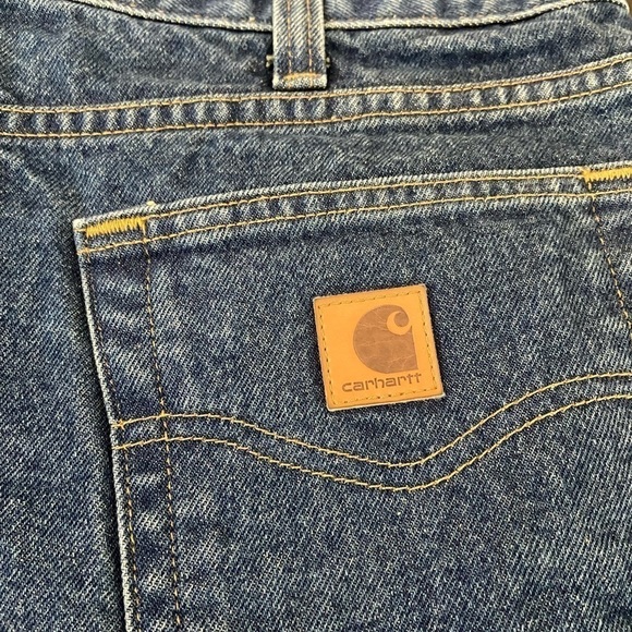 Men! Carhartt Relaxed Fit Jeans Medium Wash size 34 - Picture 8 of 9